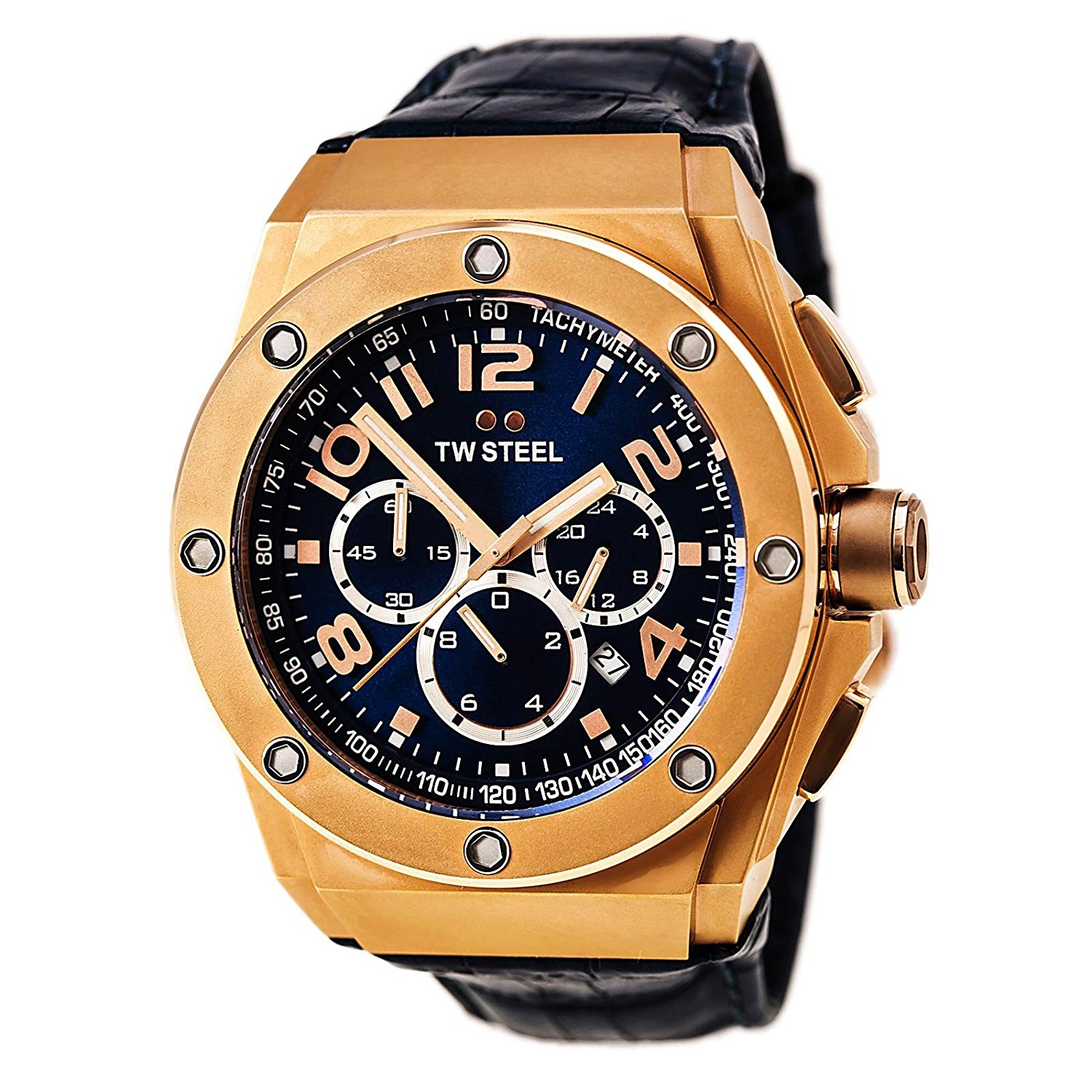 TW Steel Watches : CE4003 Quartz Chronograph Date Leather Men Watch