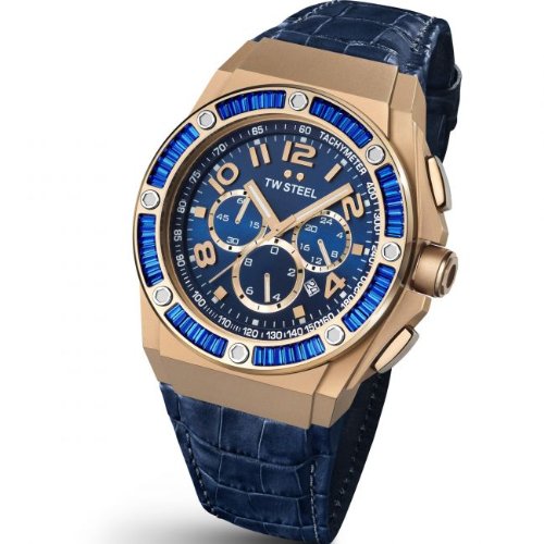 Tw Steel Watches : CE4007 Quartz Chronograph Gold Tone 44mm CEO Tech Men Watch