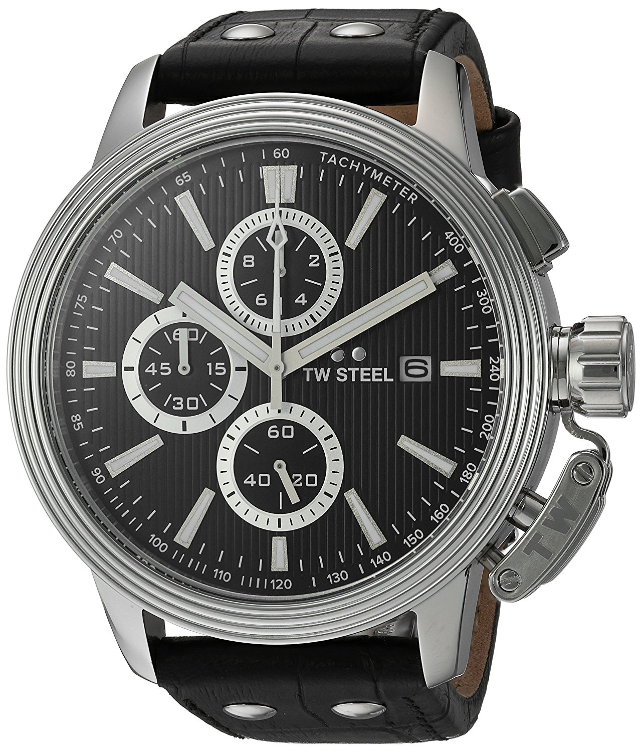 TW Steel Watches : CE7002 Black Dial Stainless Steel Men Watch