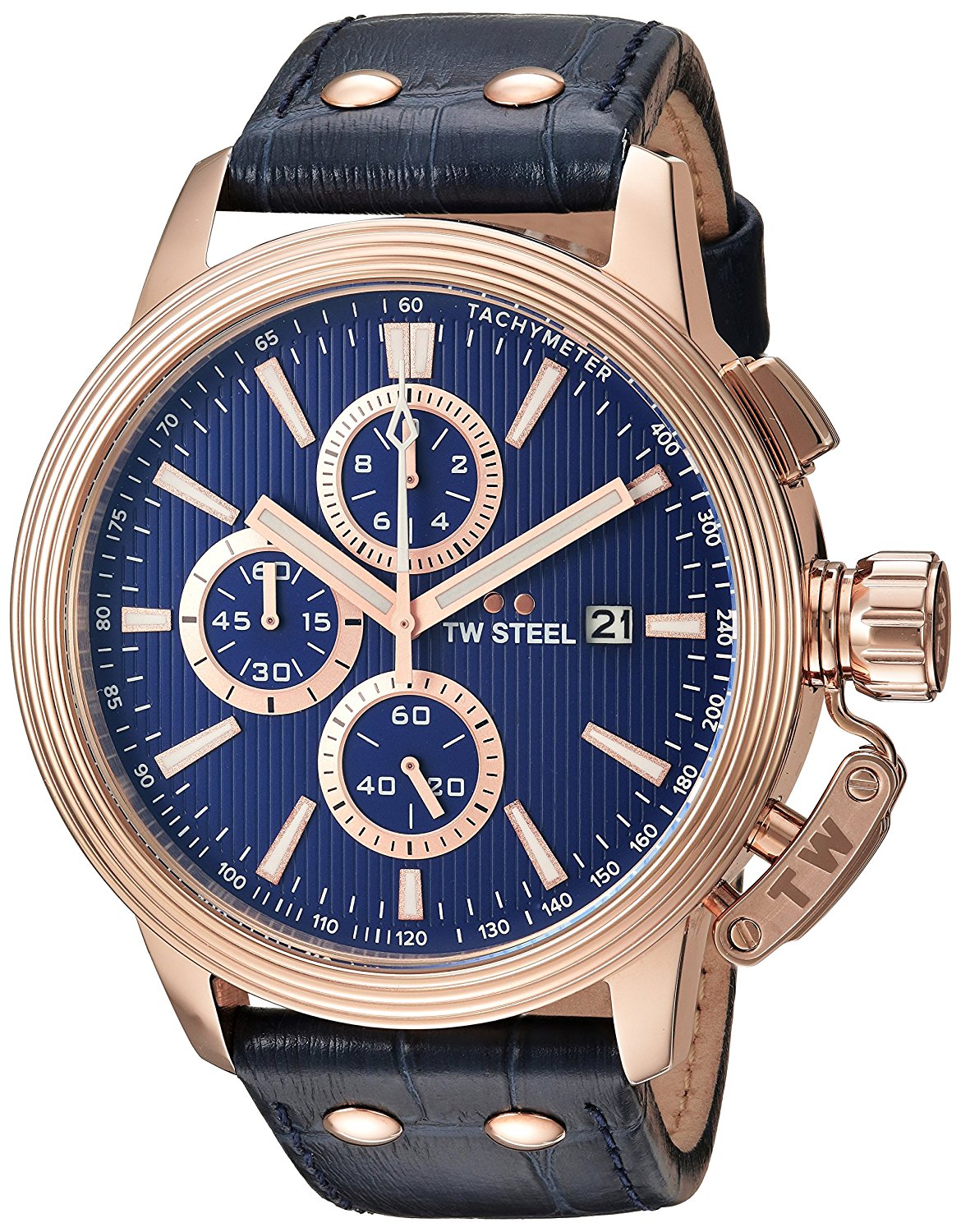 TW Steel Watches : CE7016 Blue Dial Stainless Steel Plated Men Watch