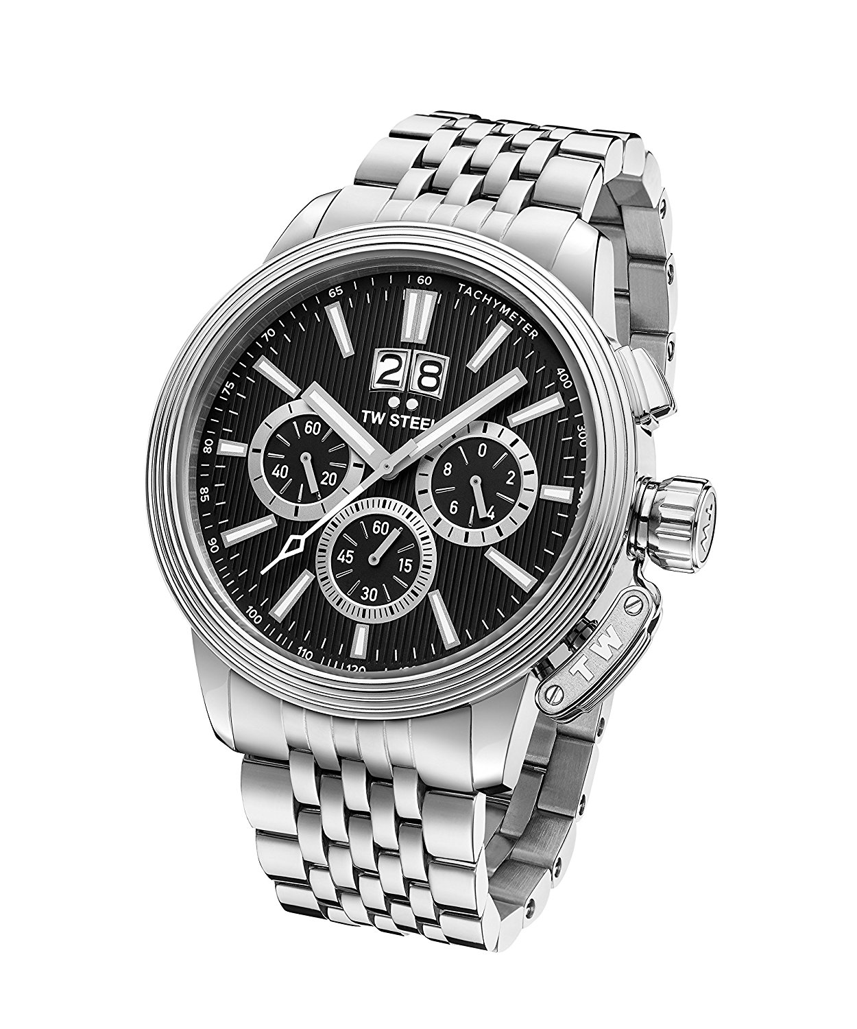 TW Steel Watches : CE7020 Black Dial Stainless Steel Men Watch