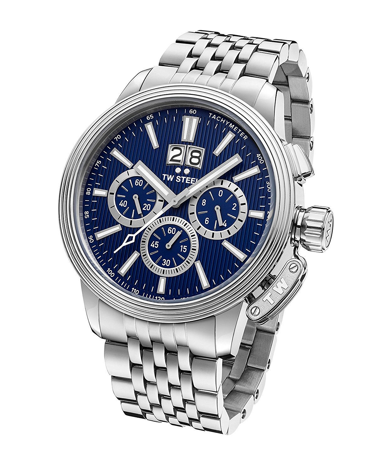 TW Steel Watches : CE7021 Blue Dial Stainless Steel Men Watch