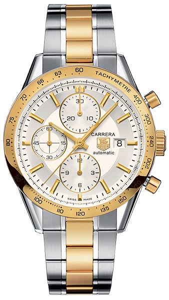TAG Heuer Watches : CV2050.BD0789 Automatic Chronograph Date Stainless Steel and 18ct Gold Men Watch