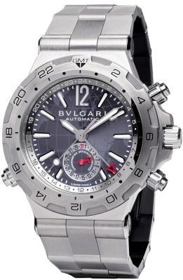 Bvlgari Watches : DP42C14SSDGMT Automatic Diagono Professional Aria Stainless Steel Men Watch