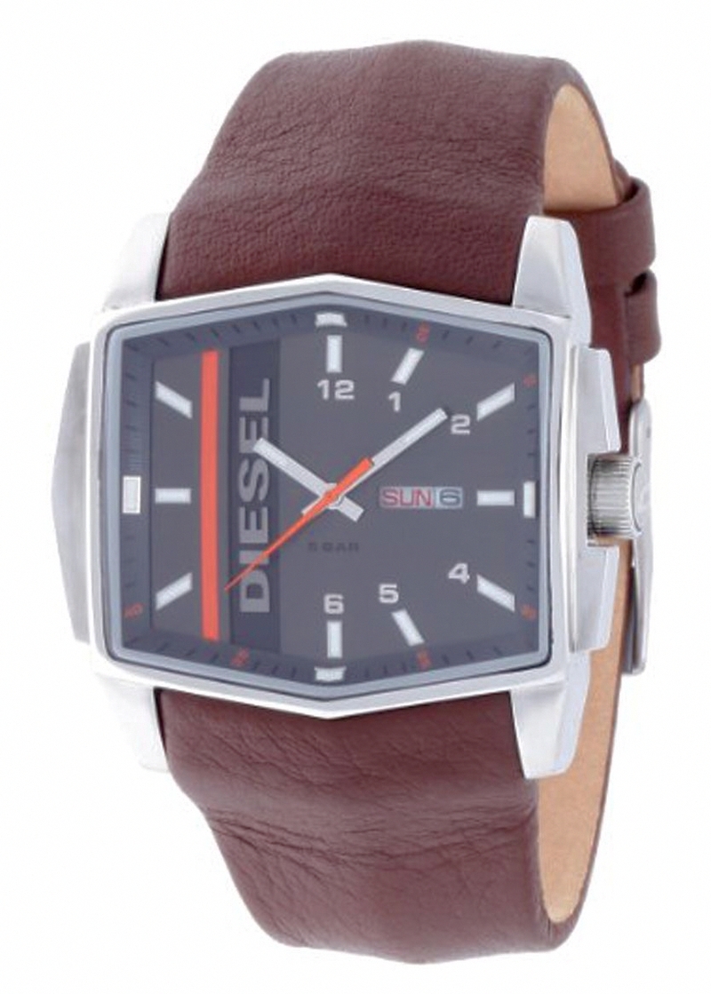 Diesel Watches : DZ1455 Quartz Brown Leather Strap Men Watch