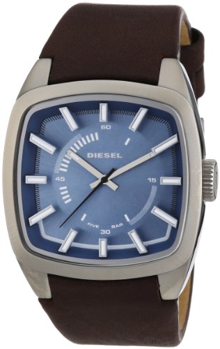 Diesel Watches : DZ1527 Quartz Stainless Steel Case With Black Leather Strap Men Watch