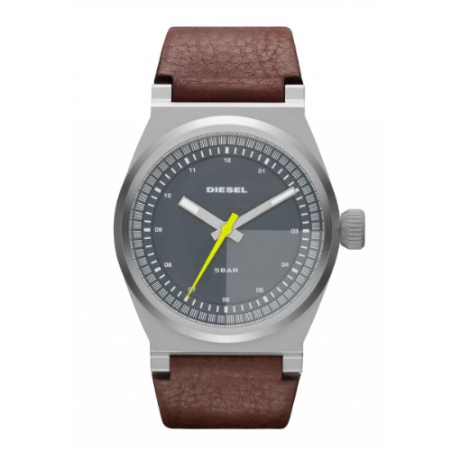 Diesel Watches : DZ1562 Quartz Stainless Steel Case With Brown Leather Strap Men Watch
