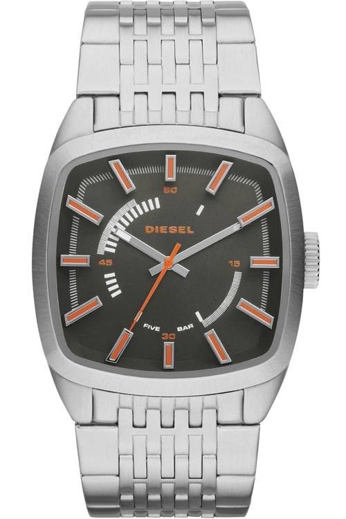 Diesel Watches : DZ1588 Quartz Black Dial Stainless Steel Case And Bracelet Men Watch