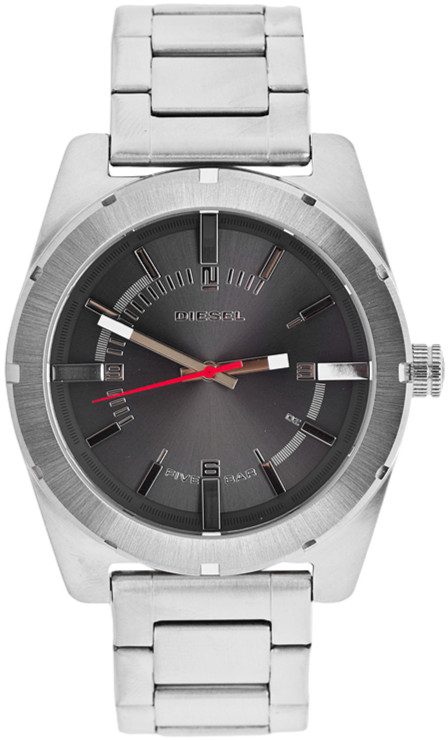 Diesel Watches : DZ1595 Quartz Analog Silver Stainless Steel Men Watch