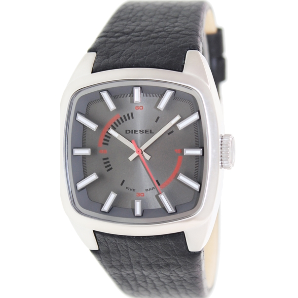 Diesel Watches : DZ1620 Quartz Analog Gray Dial Leather Men Watch