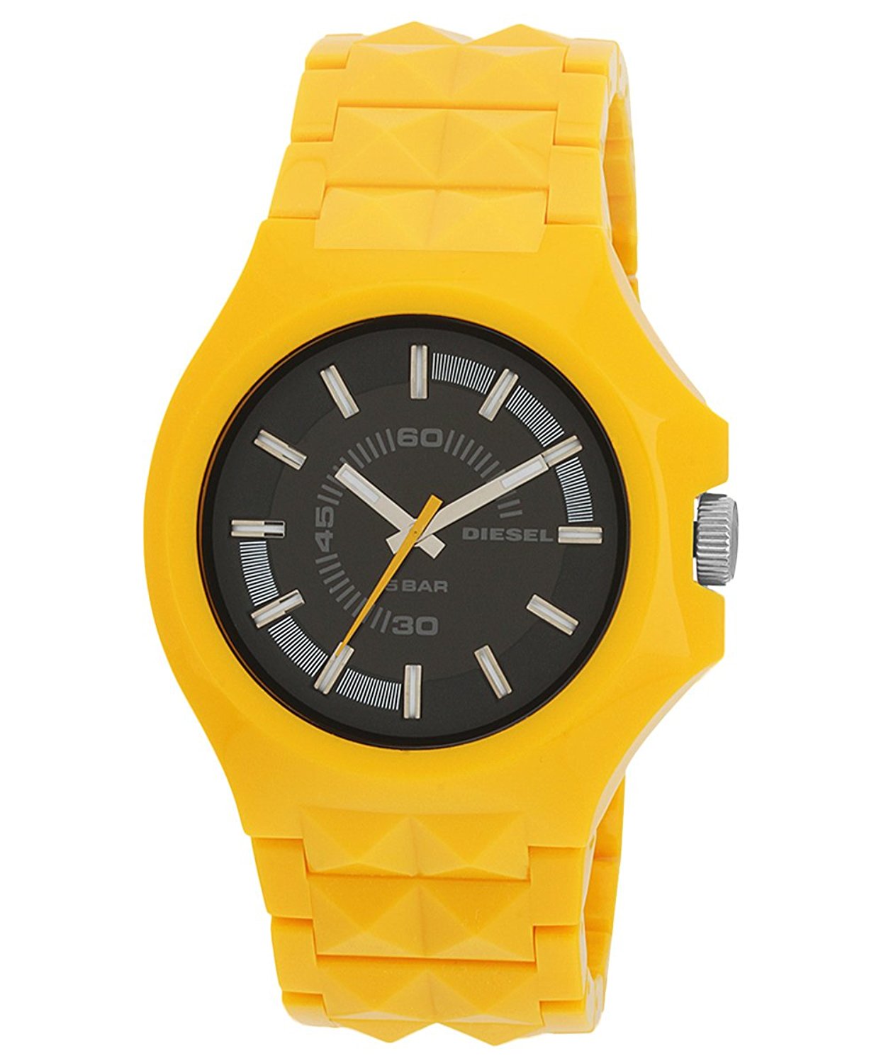 Diesel Watches : DZ1649 Black Dial Plastic Band Women Watch