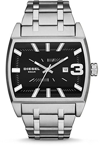 Diesel Watches : DZ1672 Quartz Black Dial Date Stainless Steel Men Watch