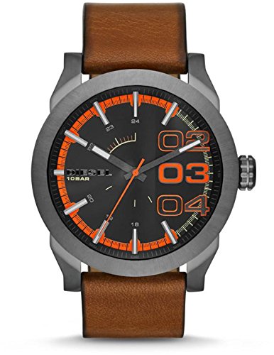 Diesel Watches : DZ1680 Quartz Analog Brown Leather Men Watch
