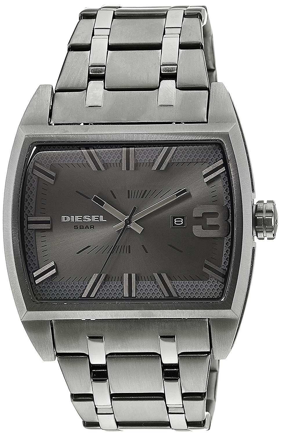 Diesel Watches : DZ1706 Grey Dial Stainless Steel Band Men Watch