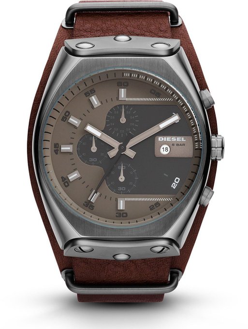 Diesel Watches : DZ4293 Quartz Chronograph Date Brown Leather Men Watch
