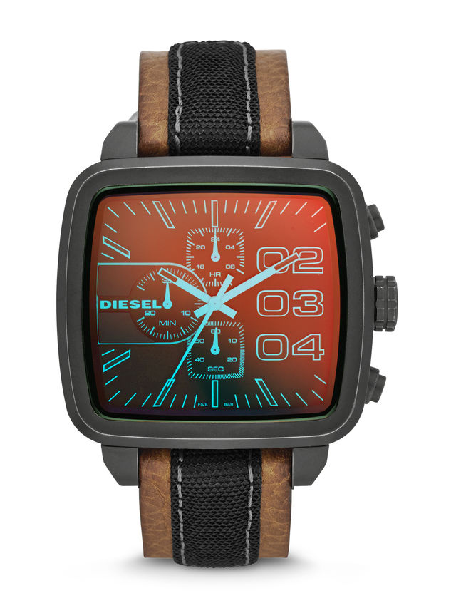 Diesel Watches : DZ4303 Quartz Chronograph Brown Leather Strap Men Watch