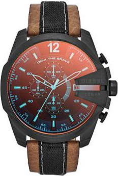 Diesel Watches : DZ4305 Quartz Chronograph Date Brown Leather Strap Men Watch