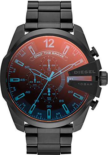 Diesel Watches : DZ4318 Quartz Chronograph Date Black Stainless Steel Men Watch