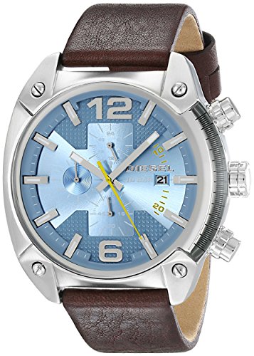 Diesel Watches : DZ4340 Quartz Chronograph Date Brown Leather Men Watch