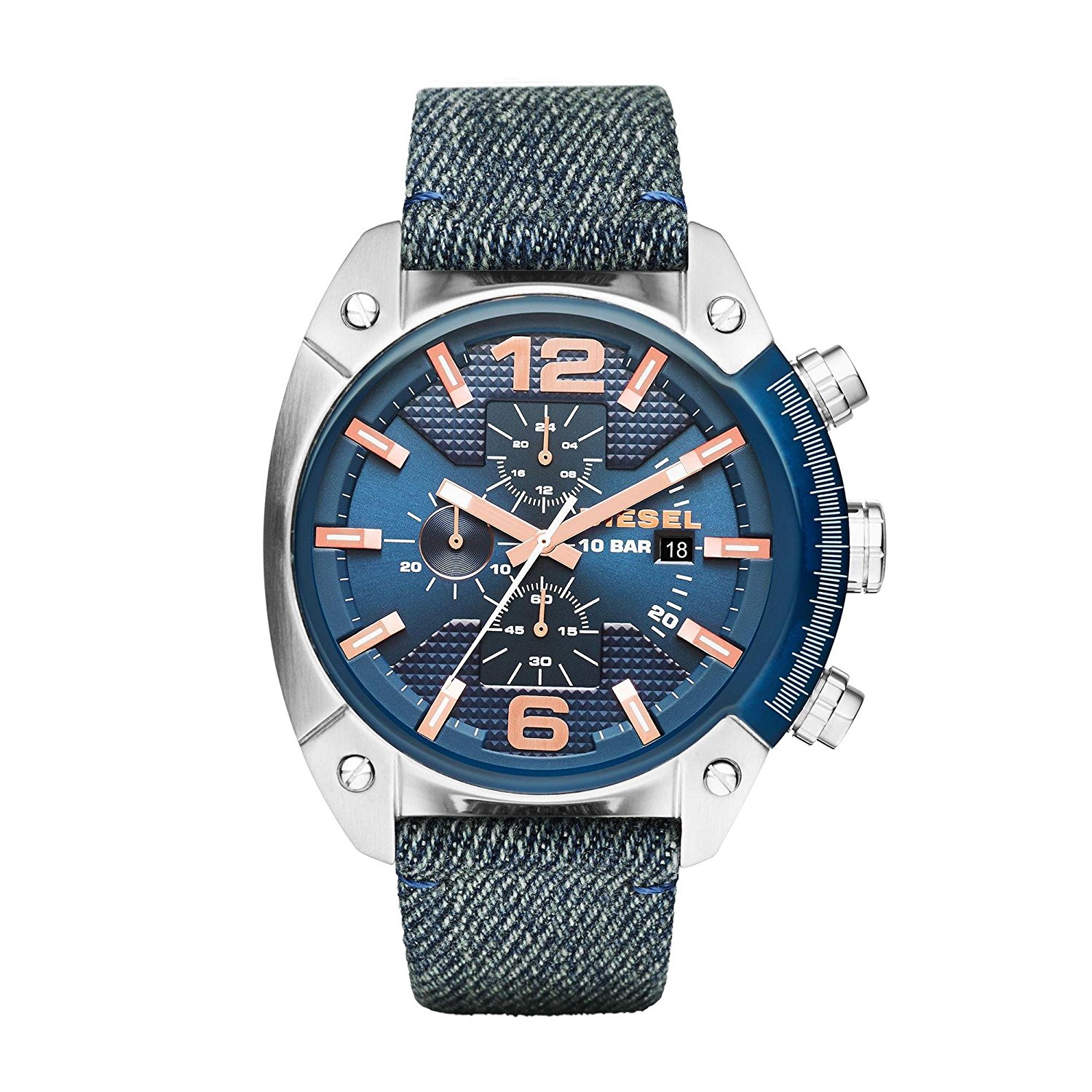 Diesel Watches : DZ4374 Black Dial Nylon Men Watch