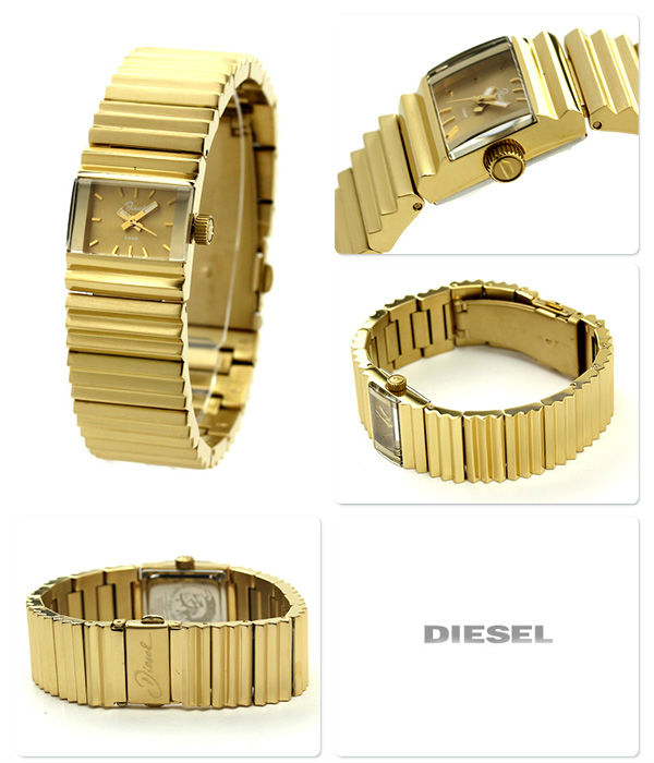 Diesel Watches : DZ5270 Quartz Analog Gold Dial Stainless Steel Women Watch