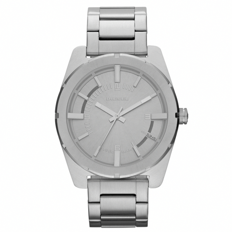 Diesel Watches : DZ5346 Quartz Silver Dial Stainless Steel Case And Bracelet Women Watch