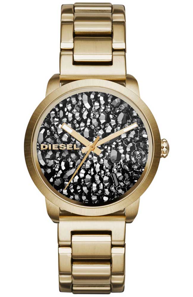 Diesel Watches : DZ5521 Quartz Analog Gold Tone Stainless Steel Women Watch
