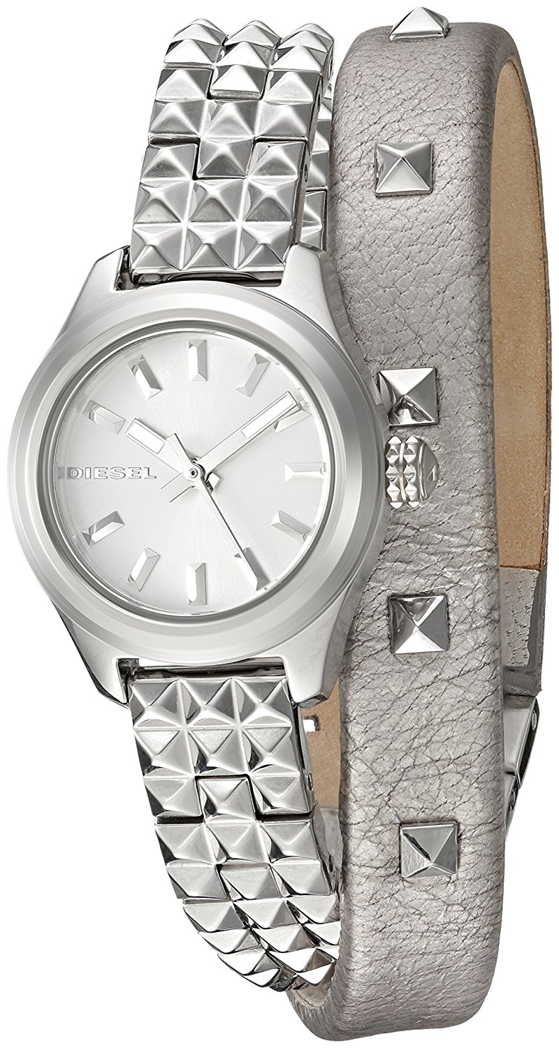 Diesel Watches : DZ5527 Silver Dial Stainless Steel Band Men Watch
