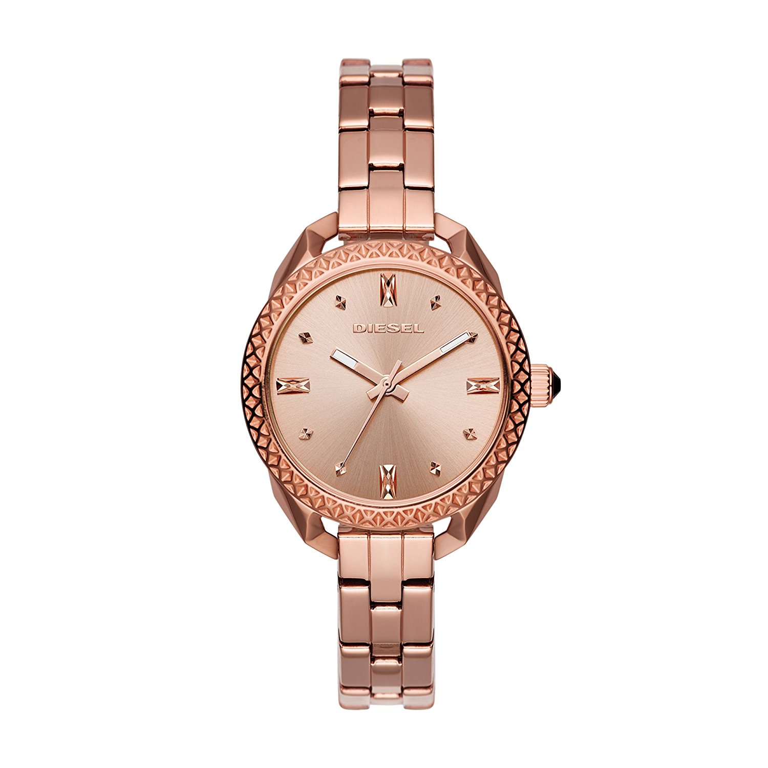 Diesel Watches : DZ5549 Rose Gold Dial Stainless Steel Women Watch