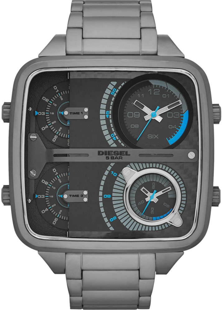 Diesel Watches : DZ7284 Quartz Analog Black Dial Stainless Steel Men Watch