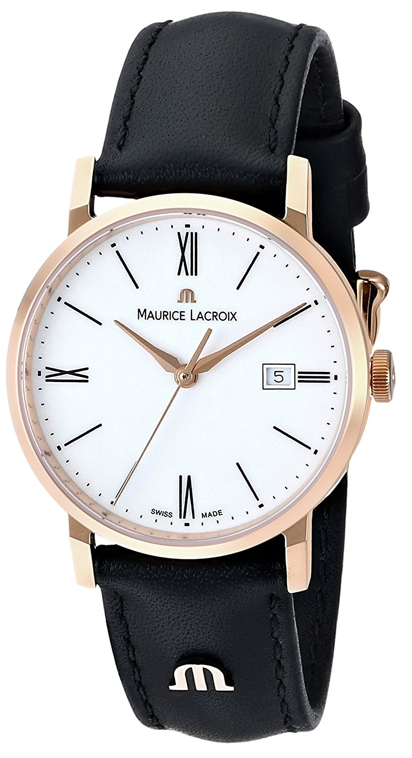 Maurice Lacroix Watches : EL1084-PVP01-110 White Dial Gold Tone Band Women Watch