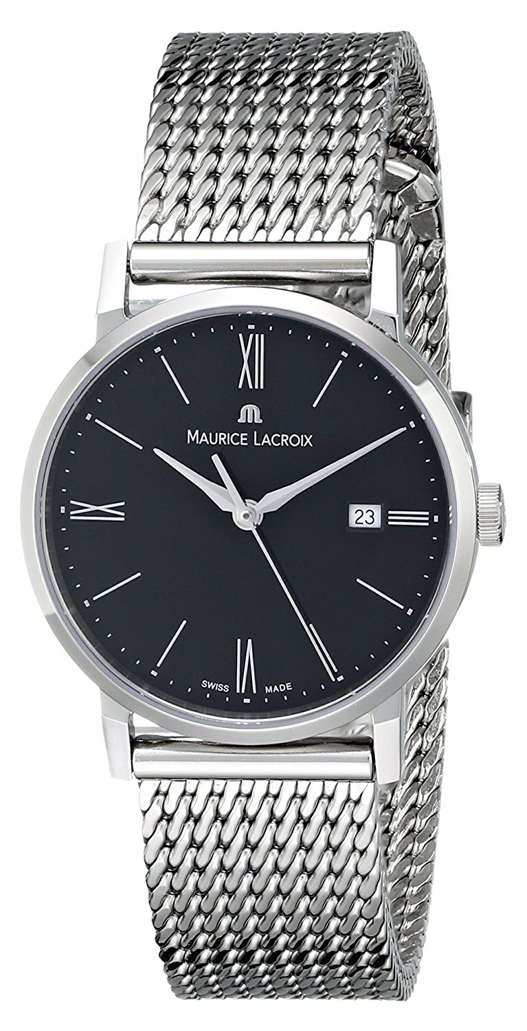 Maurice Lacroix Watches : EL1084-SS002-310 Black Dial Stainless Steel Band Women Watch