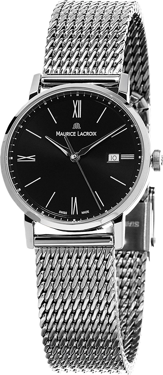 Maurice Lacroix Watches : EL1084-SS002-313-1 Black Dial Stainless Steel Band Women Watch
