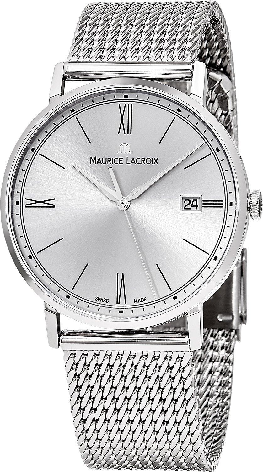 Maurice Lacroix Watches : EL1087-SS002-112-1 Silver Dial Stainless Steel Band Men Watch