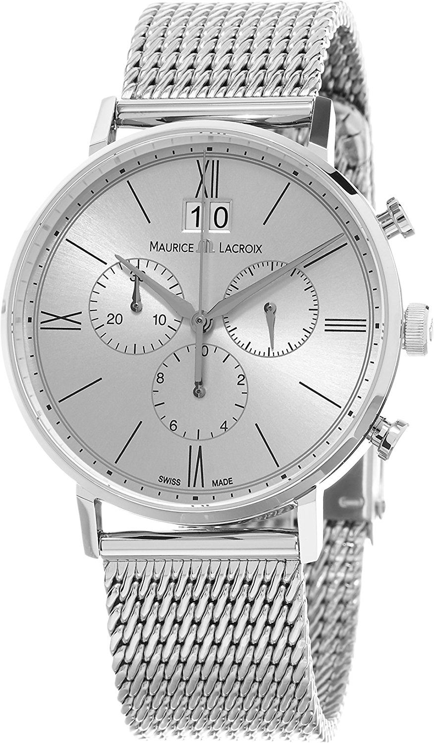 Maurice Lacroix Watches : EL1088-SS002-111-1 Silver Dial Stainless Steel Band Men Watch