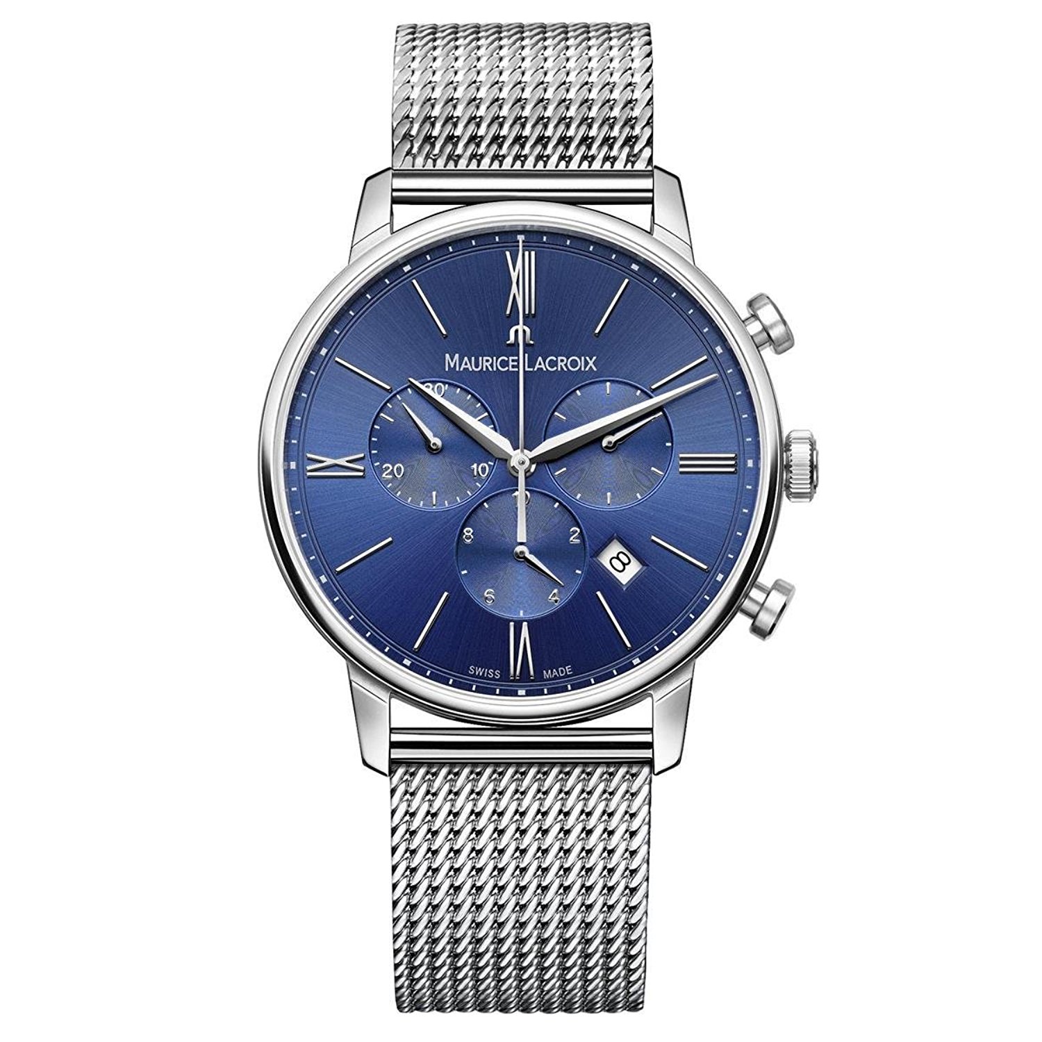 Maurice Lacroix Watches : EL1098-SS002-410-1 Quartz Chronograph Date Stainless Steel Men Watch