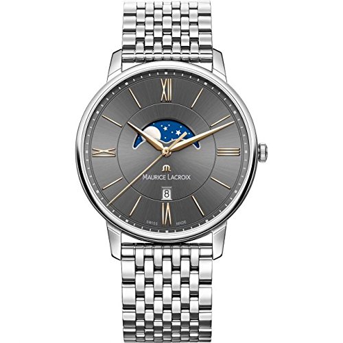 Maurice Lacroix Watches : EL1108-SS002-311-1 Grey Dial Stainless Steel Men Watch