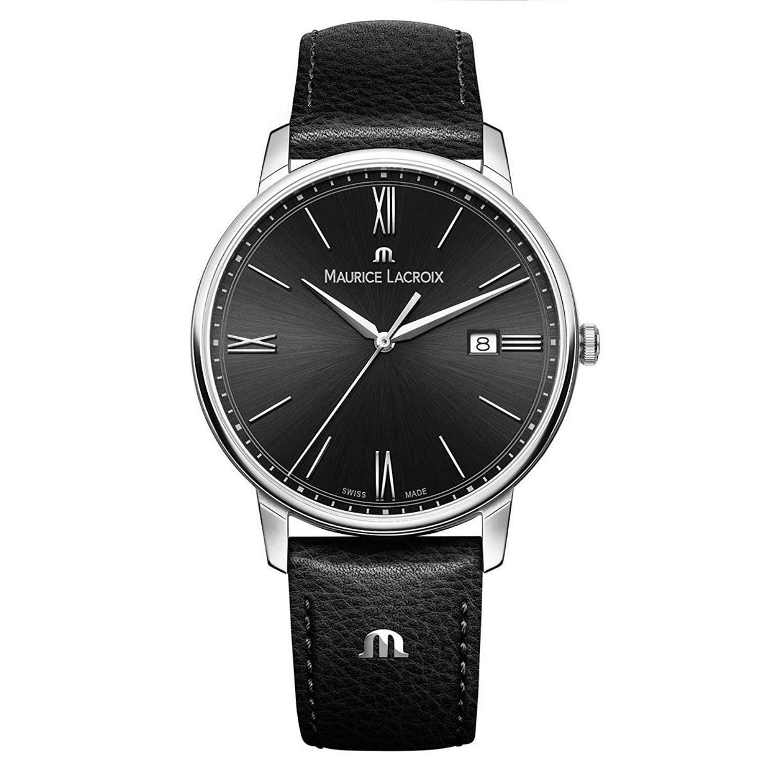 Maurice Lacroix Watches : EL1118-SS001-310-1 Black Dial Stainless Steel Band Men Watch
