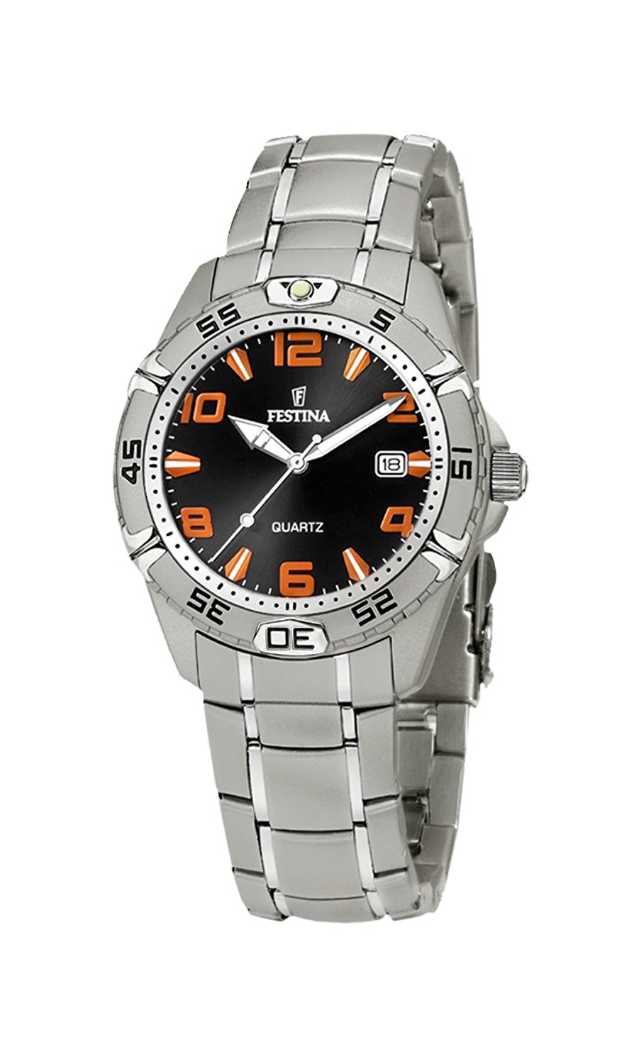 Festina Watches : F16171/A Black Dial Stainless Steel Women Watch