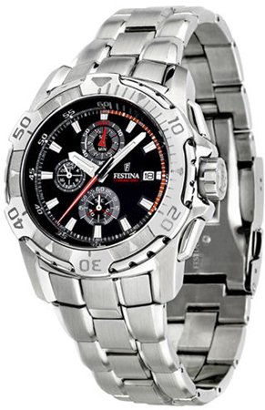 Festina Watches : F16222/6 Black Dial Luminous Men Watch