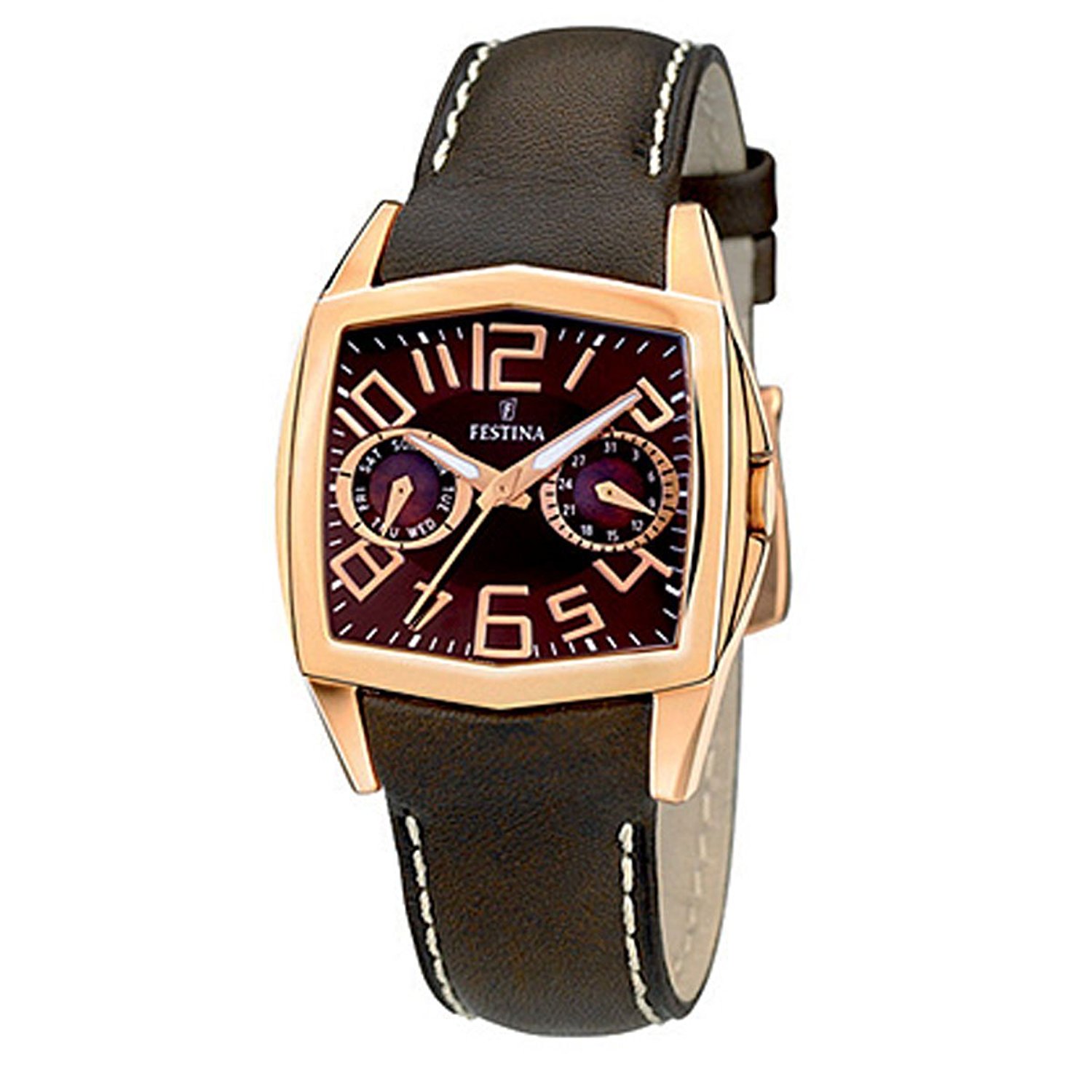 Festina Watches : F16264/3 Brown Dial Leather Women Watch
