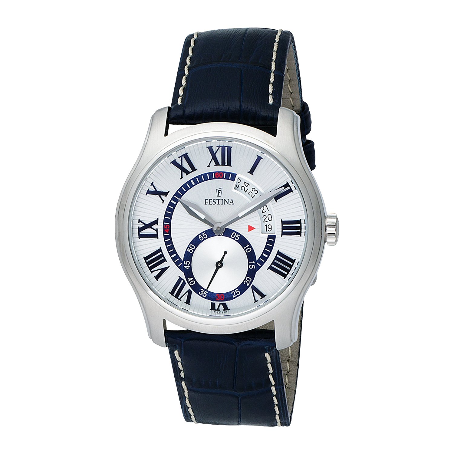 Festina Watches : F16276/1 Quartz Analog Blue Leather Men Watch