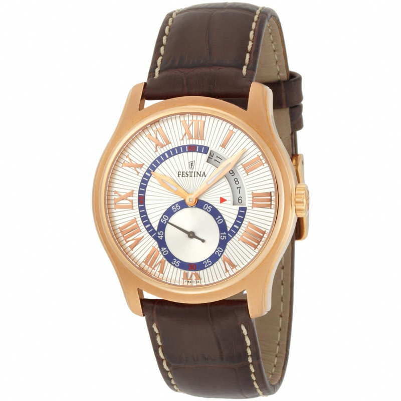 Festina Watches : F16277/5 Quartz Date Brown Leather Men Watch