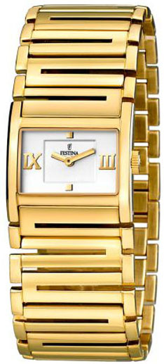 Festina Watches : F16313/1 Quartz Gold Tone Stainless Steel Women Watch