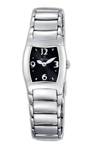 Festina Watches : F16365/2 Black Dial Stainless Steel Women Watch