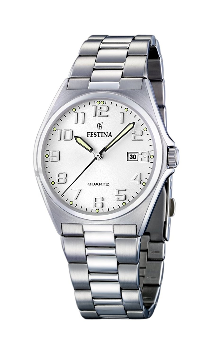 Festina Watches : F16374/6 White Dial Stainless steel Band Men Watch
