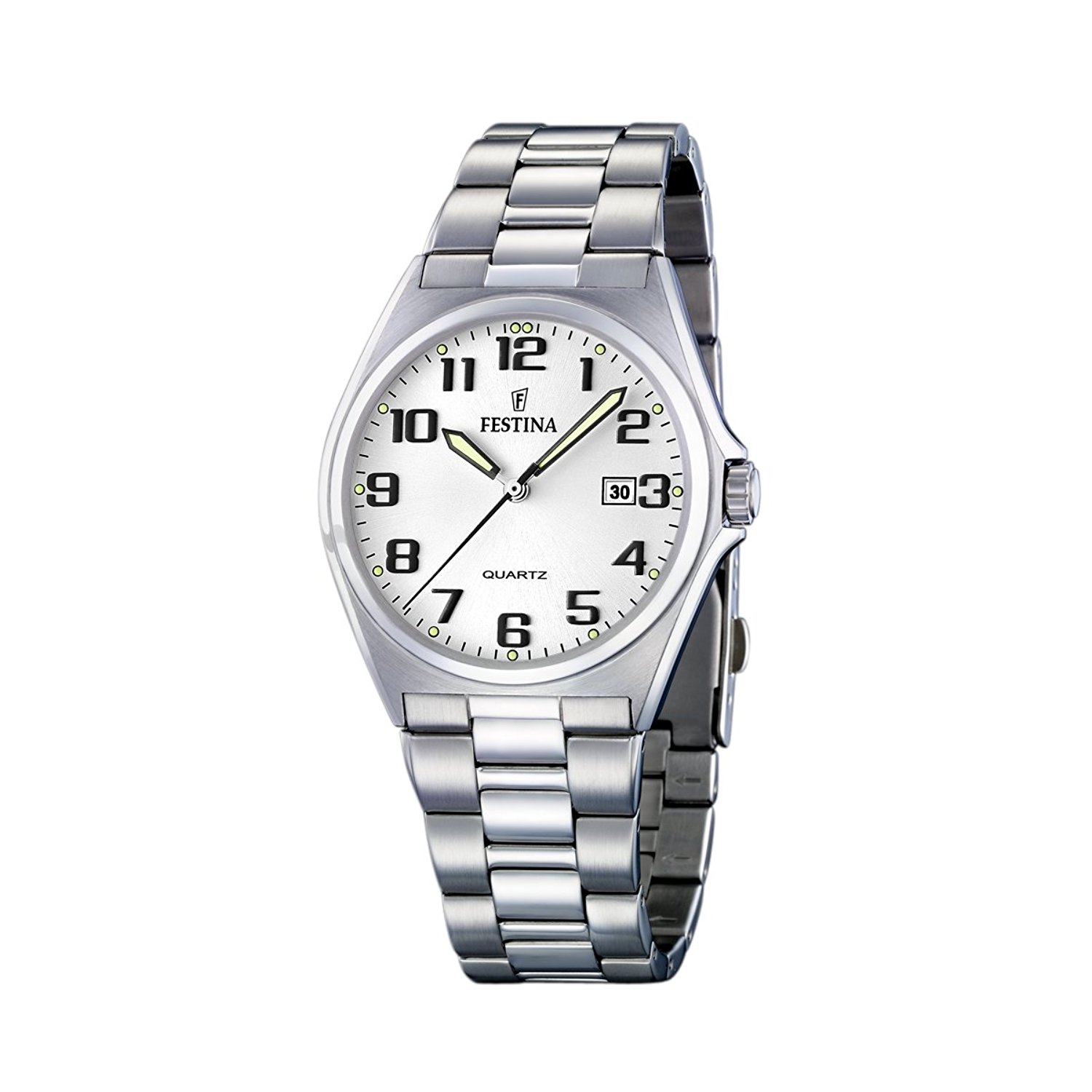 Festina Watches : F16374/9 White Dial Stainless Steel Men Watch