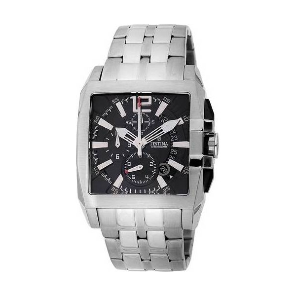 Festina Watches : F16393/7 Quartz Chronograph Date Stainless Steel Men Watch
