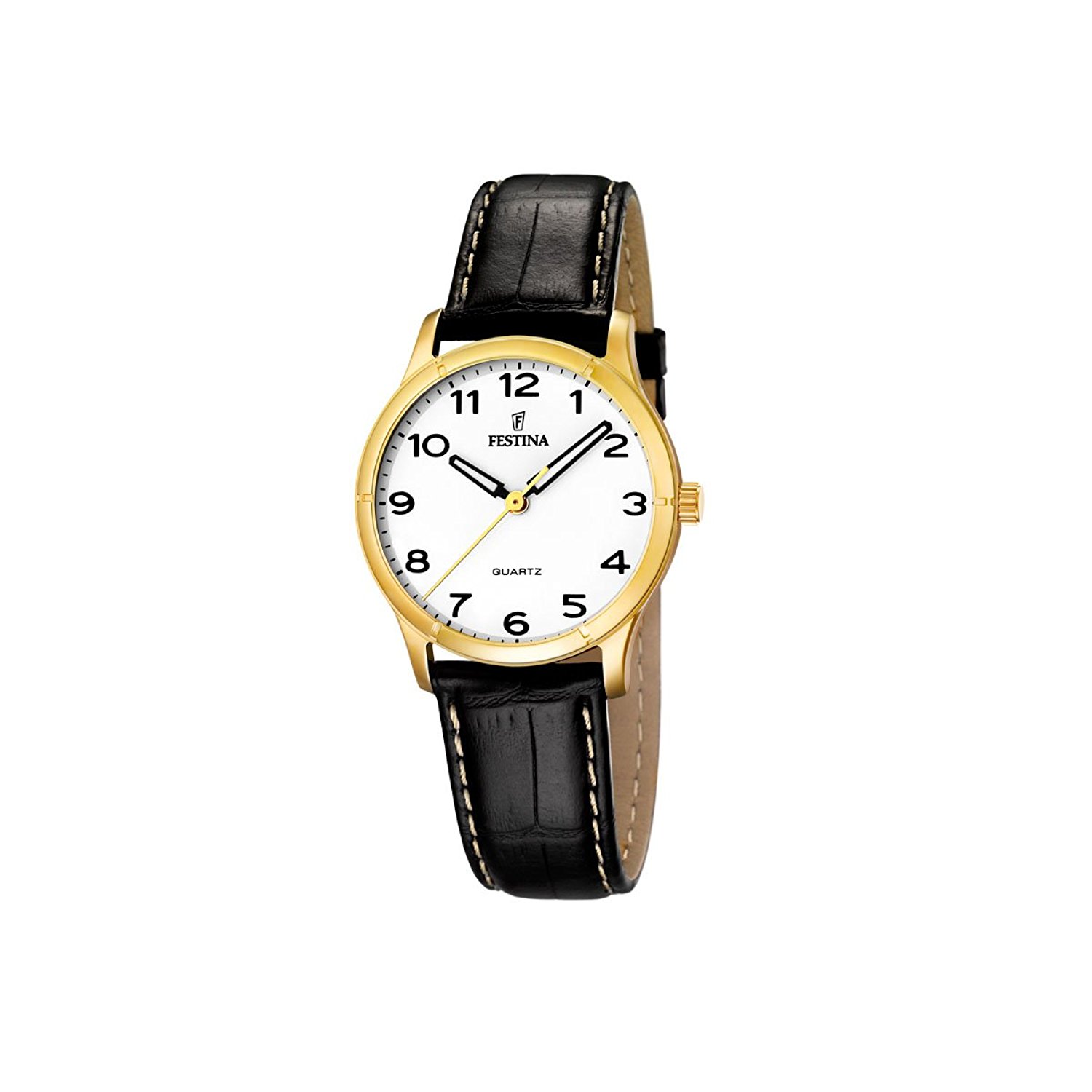 Festina Watches : F16453/2 White Dial Leather Women Watch