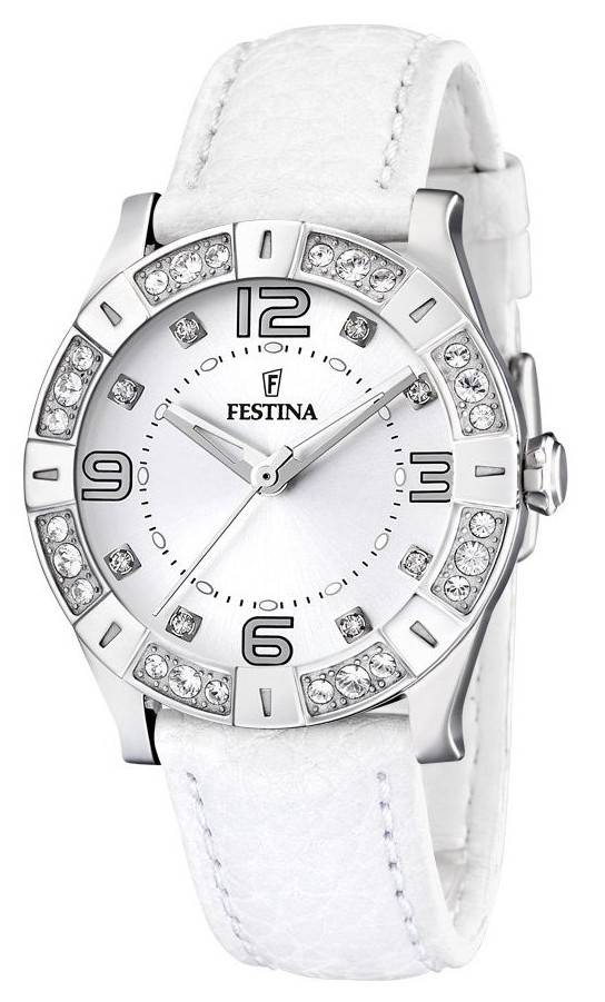 Festina Watches : F16537/1 Quartz Crystal and Stainless Steel Women Watch